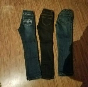 3 pr bundle girls 6x jeans